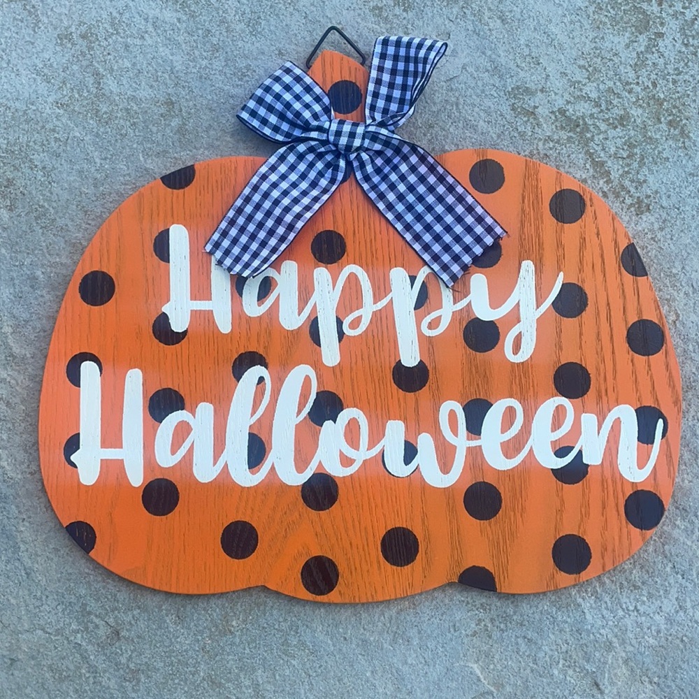Wooden Halloween Sign